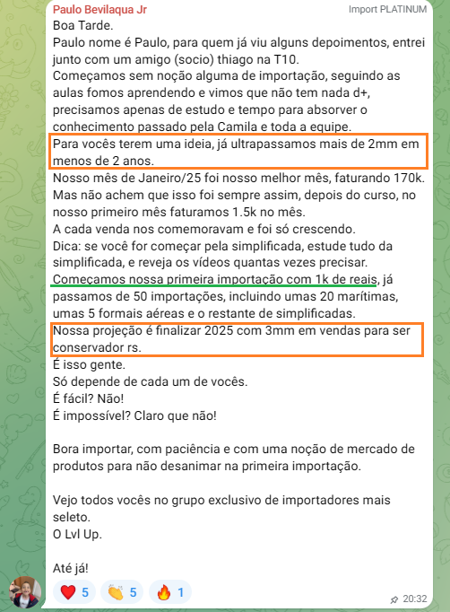 Depoimento de Paulo e Thiago sobre ultrapassar R$ 2 milhões em menos de 2 anos